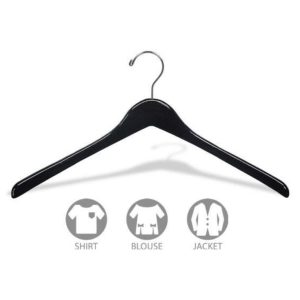 1" BLACK CONTOURED HANGER