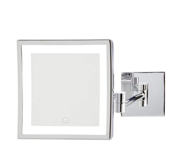 Lighted Wall Mount Square Mirror