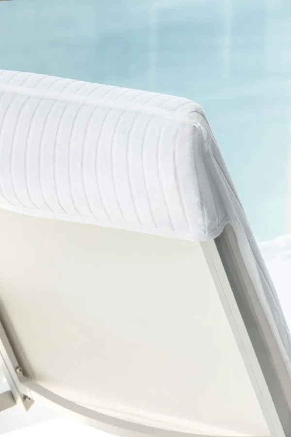 Velour Stripe Lounge Covers w/ Fitted Hood Cover