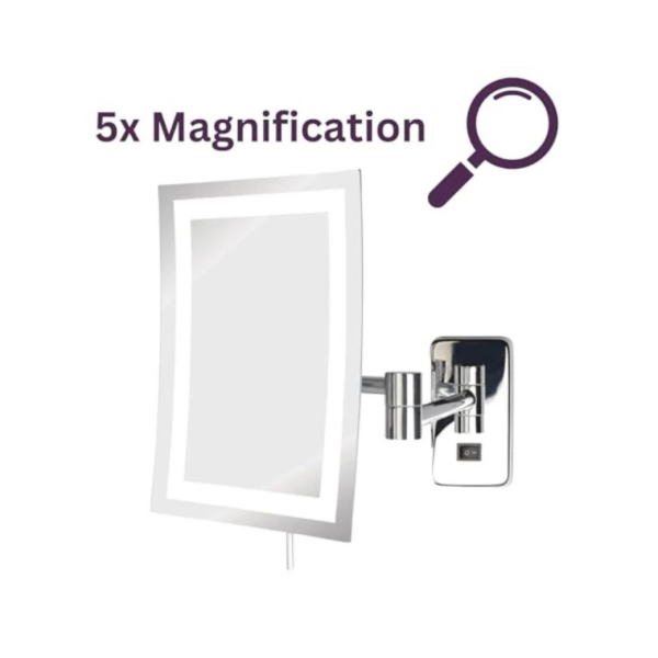 Lighted Wall Mount Rectangle Mirror - Image 5